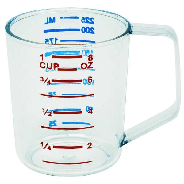 Rubbermaid Commercial Polycarbonate Measuring Cup, 1 Cup, Clear - FG321000CLR