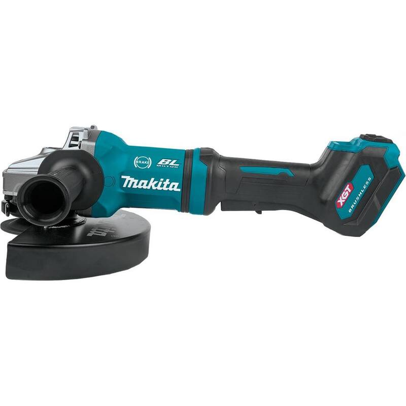 Amoladora angular inalámbrica Makita 40V Max XGT sin escobillas 7/9 pulgadas con interruptor de paleta, freno eléctrico, AWS (herramienta solamente) - GAG10Z