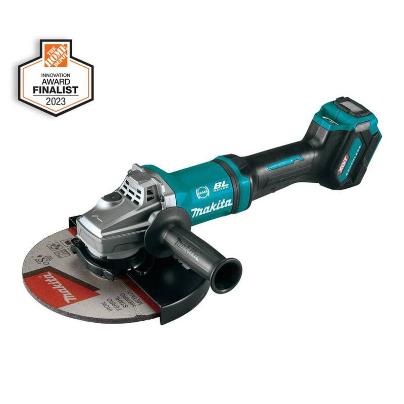 Amoladora angular inalámbrica Makita 40V Max XGT sin escobillas 7/9 pulgadas con interruptor de paleta, freno eléctrico, AWS (herramienta solamente) - GAG10Z