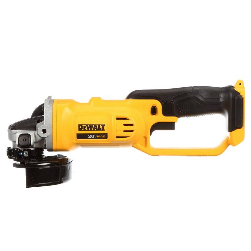 DEWALT 20V MAX Amoladora angular inalámbrica de 4.5 a 5 pulgadas con (4) paquetes de baterías de 20V 3.0 Ah MAX Premium - DCG412BWCB200-4