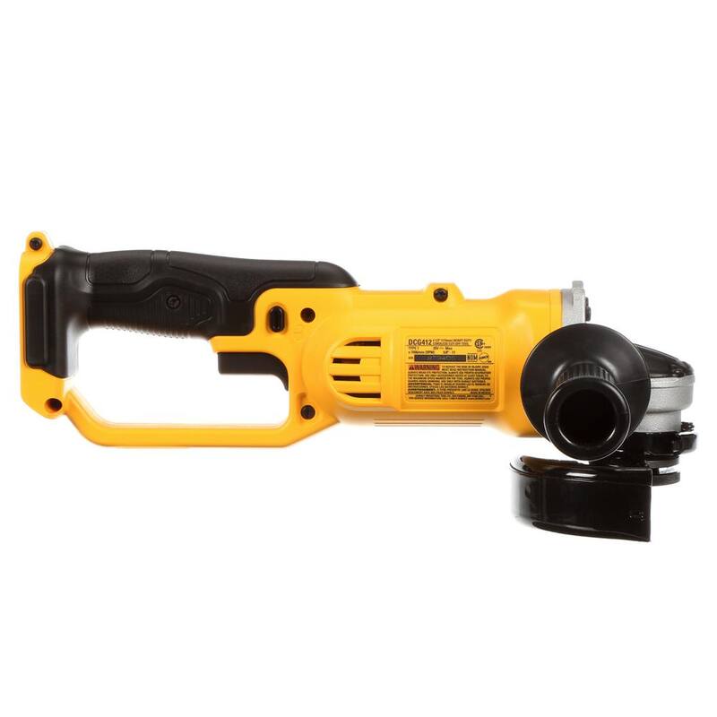 DEWALT 20V MAX Amoladora angular inalámbrica de 4.5 a 5 pulgadas con (4) paquetes de baterías de 20V 3.0 Ah MAX Premium - DCG412BWCB200-4