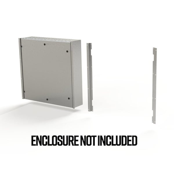 Saginaw Control & Engineering Flush Mount Frame, 35.85 in. H x 2.43 in. W x 1.08 in. L, 316 Stainless Steel - SCE-ELFM36HSS