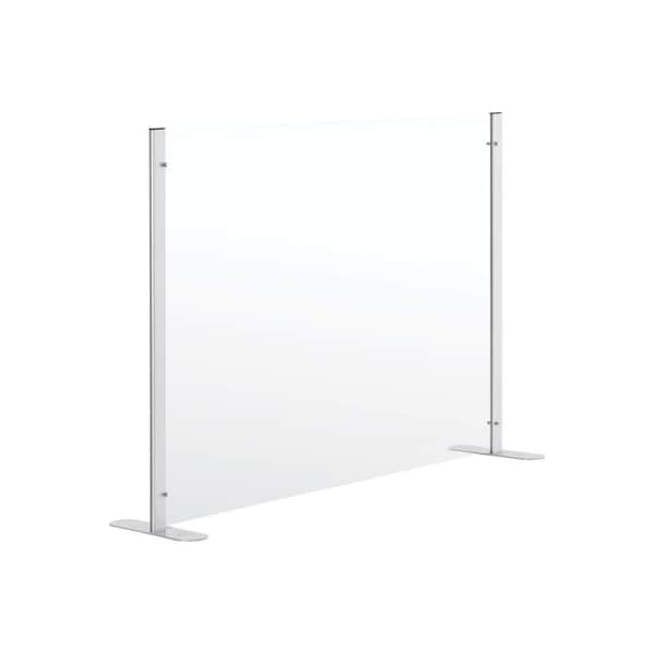 Gec Interion Acrylic Cashier Shield, 48inL x 36inH, Clear - 695949