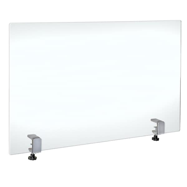 Azar Displays 30" x 40" Acrylic Plexiglass W/ Metal Counter Edge Clamp - 179756-187