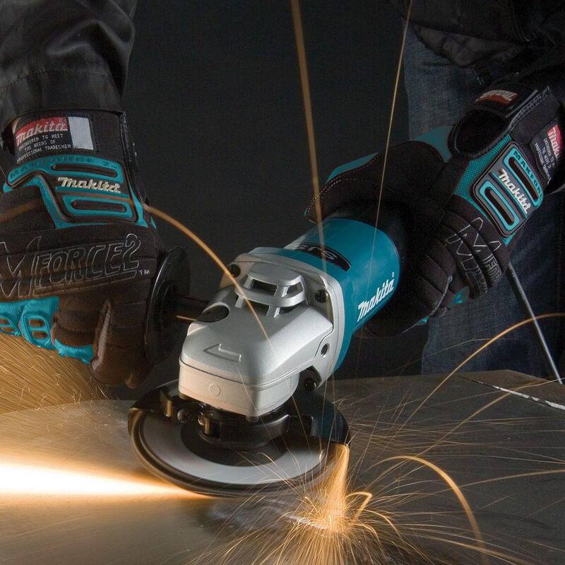 Makita 13 Amp 4-1/2 pulgadas Amoladora Angular de Alto Poder con Interruptor de Paleta SJS - 9564PC