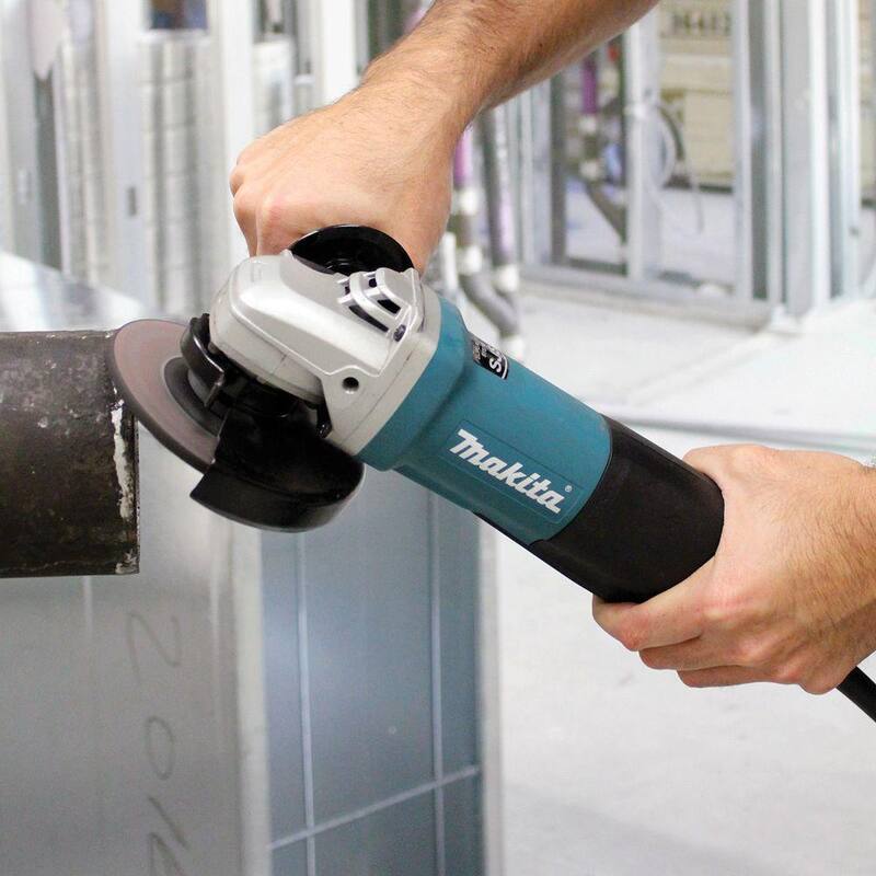 Makita 13 Amp 4-1/2 pulgadas Amoladora Angular de Alto Poder con Interruptor de Paleta SJS - 9564PC