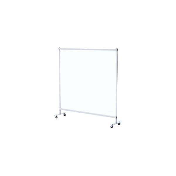 Testrite Instrument Co Clear Mobile Divider Vinyl 72W x 72H - TT-1987-W