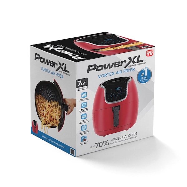 Powerxl Vortex Red 7 qt Programmable Air Fryer - PAF-7QR
