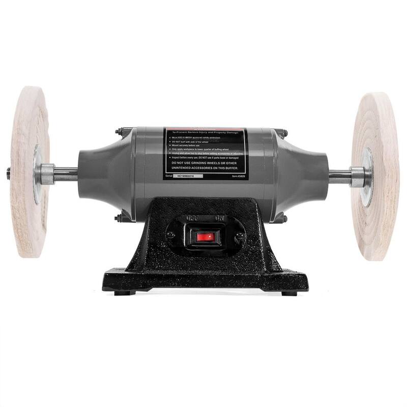 XtremepowerUS 8 pulgadas 3/4 HP Eléctrico Pulidor de banco de amoladora pulidora de servicio pesado - 45809-H1