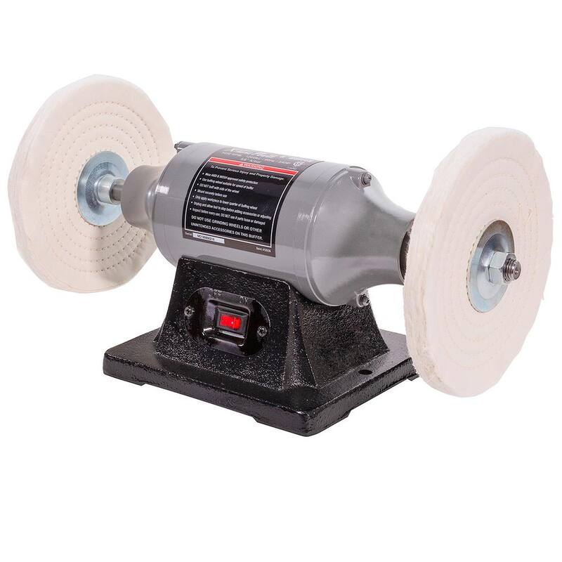 XtremepowerUS 8 pulgadas 3/4 HP Eléctrico Pulidor de banco de amoladora pulidora de servicio pesado - 45809-H1