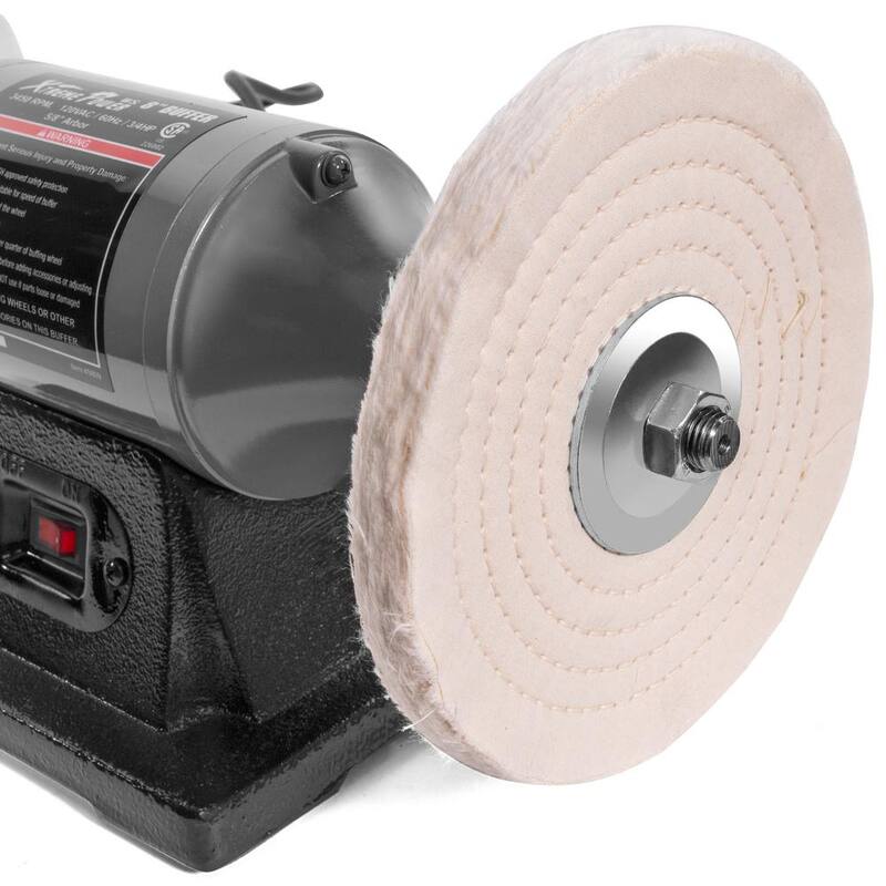 XtremepowerUS 8 pulgadas 3/4 HP Eléctrico Pulidor de banco de amoladora pulidora de servicio pesado - 45809-H1
