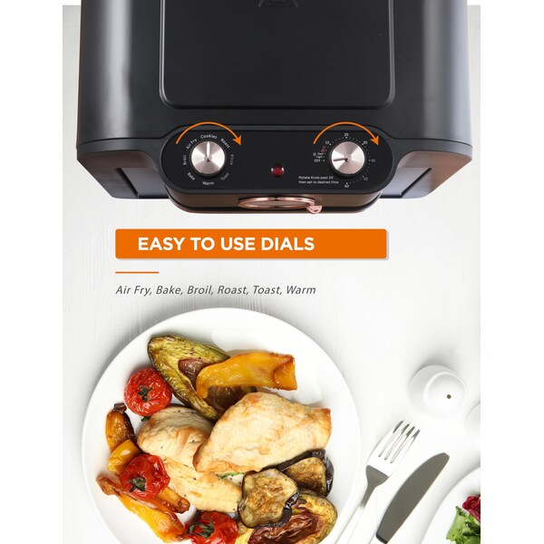 Commercial Chef Air Fryer Multi-Oven, 17-QT Multifunctional & Multi Level Air Fryer, 1500 Watt Air Fryer Oven - CHMO17B