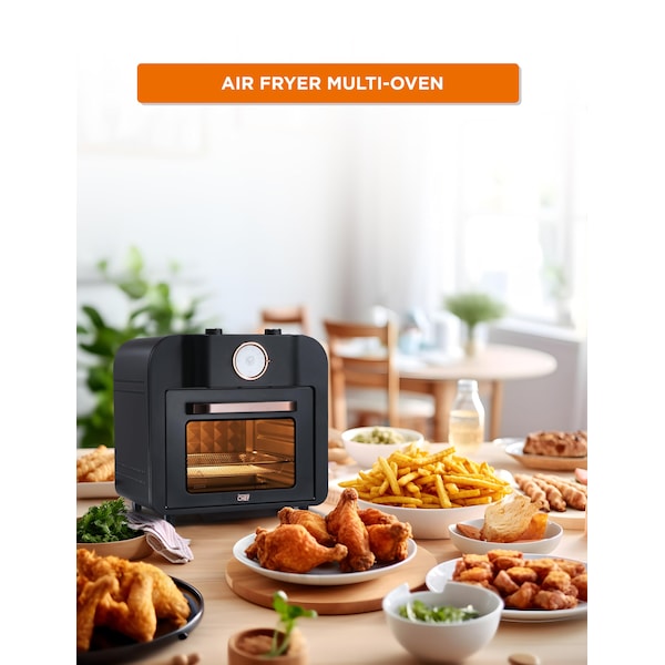Commercial Chef Air Fryer Multi-Oven, 17-QT Multifunctional & Multi Level Air Fryer, 1500 Watt Air Fryer Oven - CHMO17B