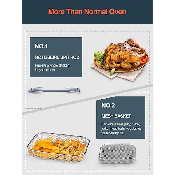 Aicook 24QT AIR FRYER OVEN-BLACK - FM9015