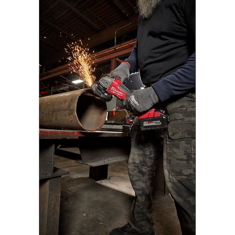 Esmeriladora inalámbrica sin escobillas Milwaukee M18 FUEL de 18V con interruptor de paleta (2 herramientas) - 2880-20-2880-20