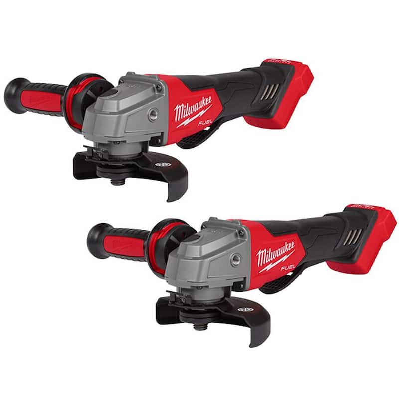 Esmeriladora inalámbrica sin escobillas Milwaukee M18 FUEL de 18V con interruptor de paleta (2 herramientas) - 2880-20-2880-20
