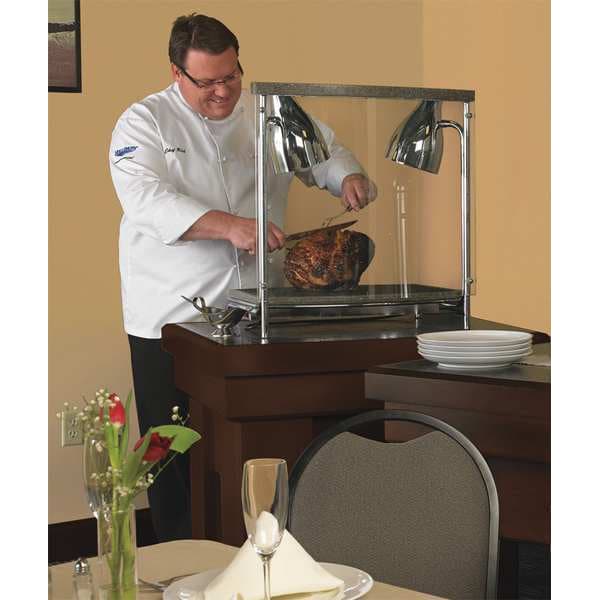 Vollrath Carving Station, 2 Lamps, 120VAC, Steel - 46670
