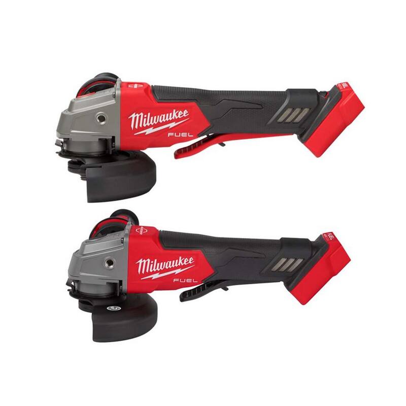 Milwaukee M18 FUEL 18V Lithium-Ion Brushless Inalámbrico 4-1/2 in./5 in. Amoladora con Velocidad Variable y Interruptor de Paleta con Amoladora - 2888-20-2880-20
