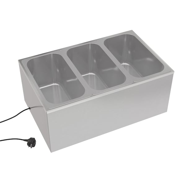 Koolmore Commercial Bain Marie Countertop Food Warmer, Soup Station, and Buffet Table Server - CFW-3T