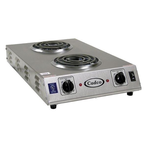 Cadco Hot Plate, Double, Tubular, 120V - CDR-1TFB