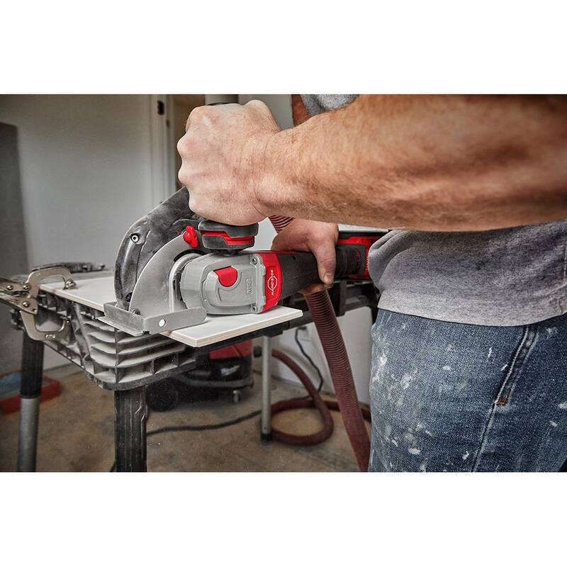 Milwaukee M18 FUEL 18-Volt Lithium-Ion Brushless Cordless 4-1/2 pulgadas/5 pulgadas Amoladora con velocidad variable con batería de 8.0 Ah y cargador - 2888-20-48-59-1880