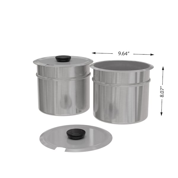 Koolmore Bain Marie Countertop Food Warmer, Soup Station, and Buffet Table Server w/Two Serving Pots and Tap - CFW-4T
