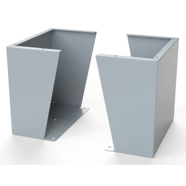 Saginaw Control & Engineering Floor Stand Kit, 15 in. H x 16 in. W x 9.12 in. L, Carbon Steel, 1 PR - SCE-FK1516