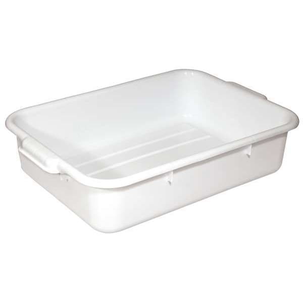 Crestware Bus Tub, White, Polypropylene, 5 in. Height - BT5WH