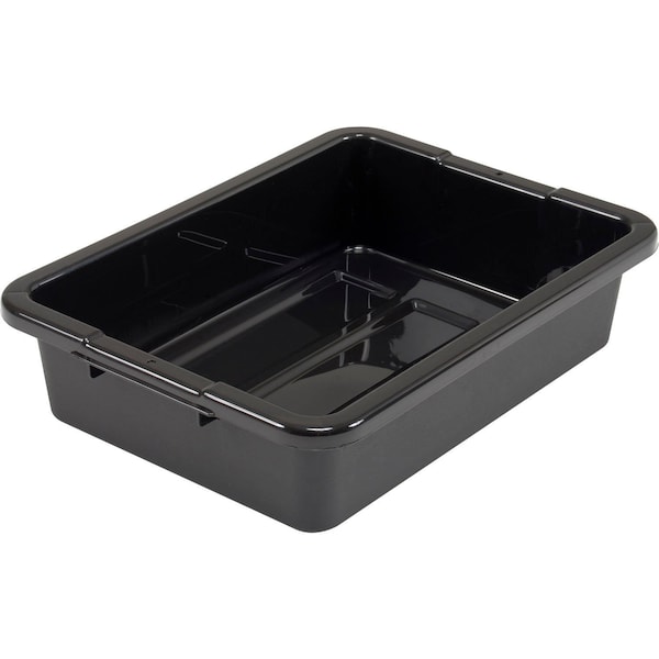 Global Industrial NSF Plastic Bus Tub, 20L x 15W x 5H, Black - 493681BK
