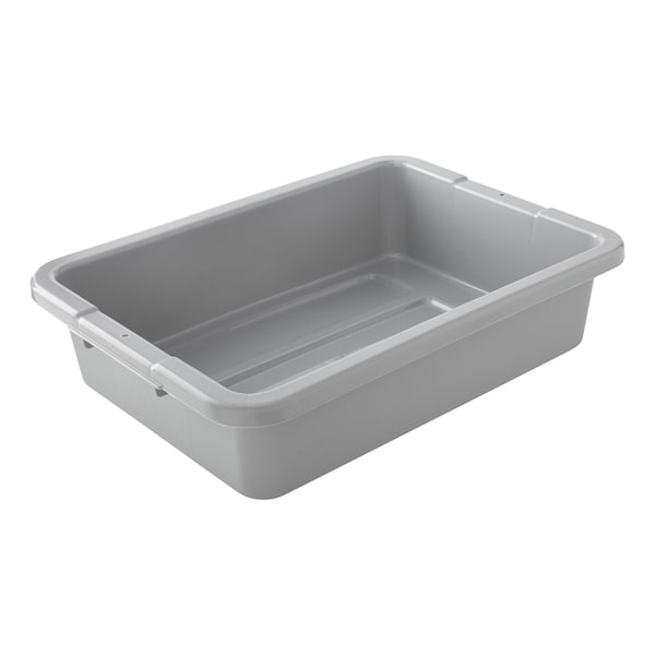 Rubbermaid Commercial Bus/Utility Tote, 20 x 15 x 5, Gray - FG334900GRAY