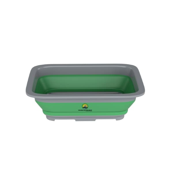 Leisure Sports Collapsible Multiuse Wash Bin Tub-Ice Bucket with 10-liter Capacity for Camping, Tailgating (Green) - 497278SKA
