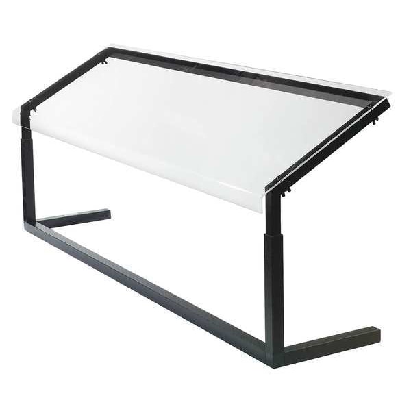 Carlisle Foodservice Adjustable Sneeze Guard, Black - 924803