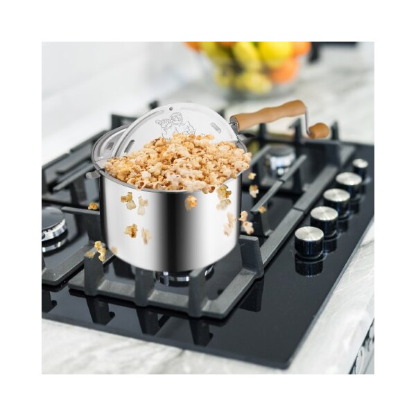 Great Northern Popcorn 6250 Great Northern Popcorn Original Spinner Stovetop 6-1/2 Quart Popcorn Popper - 444318EZZ