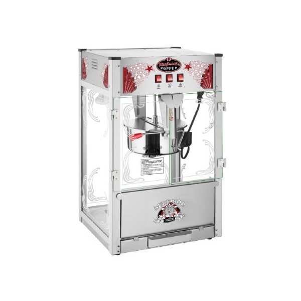 Superior Popcorn Co Majestic Countertop Popcorn Machine, Extra Large Movie Theater Style Popper, 16oz Kettle, and Deck - 128391XJE