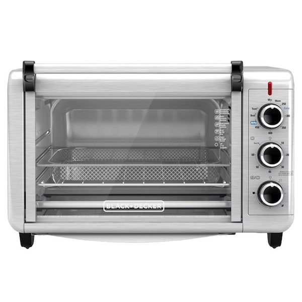 Black & Decker BlackDecker Crisp 'N Bake Stainless Steel BlackSilver 6 slot Toaster Oven wAir Fry 112 in H X 1 - TO3215SS