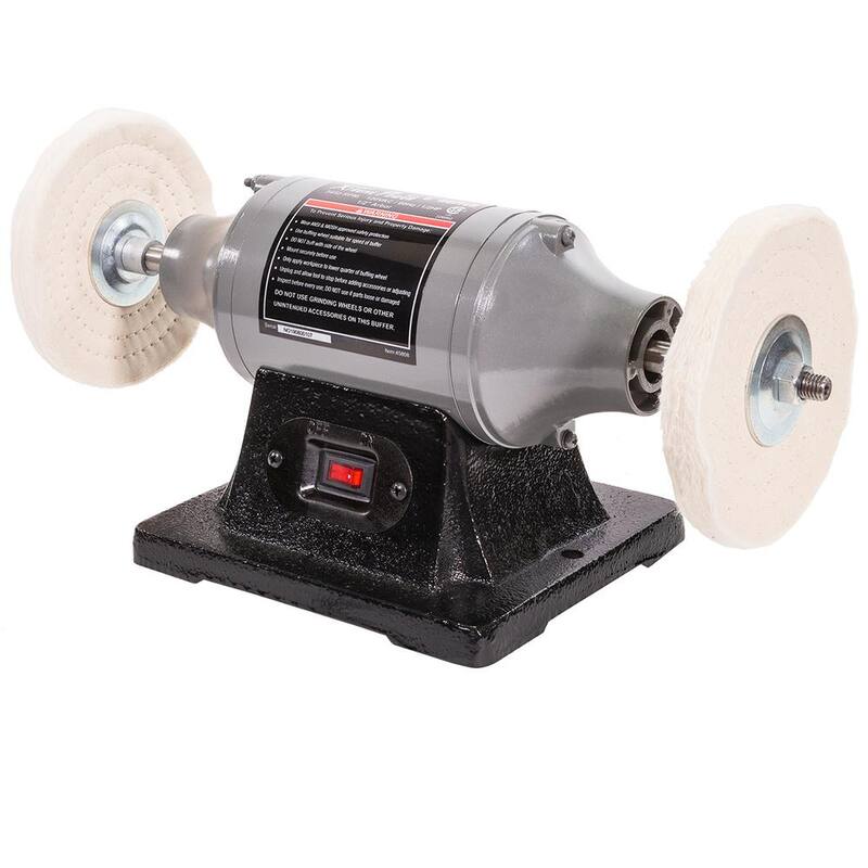 XtremepowerUS 6 pulgadas 1/2 HP Eléctrico Amoladora Banco de Doble Almohadilla Pulidora de Alta Resistencia - 45808-H2