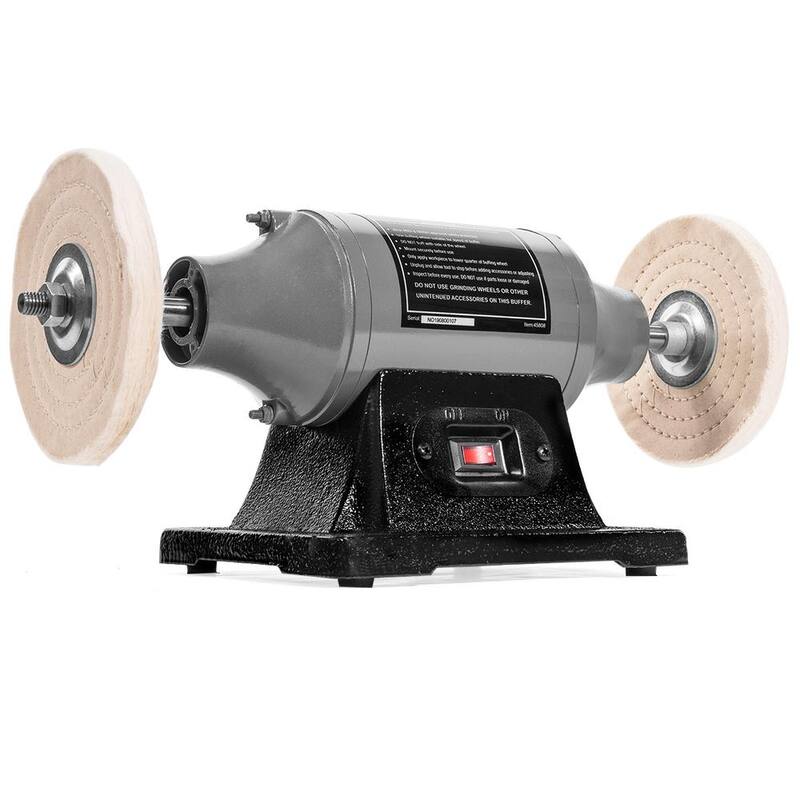 XtremepowerUS 6 pulgadas 1/2 HP Eléctrico Amoladora Banco de Doble Almohadilla Pulidora de Alta Resistencia - 45808-H2