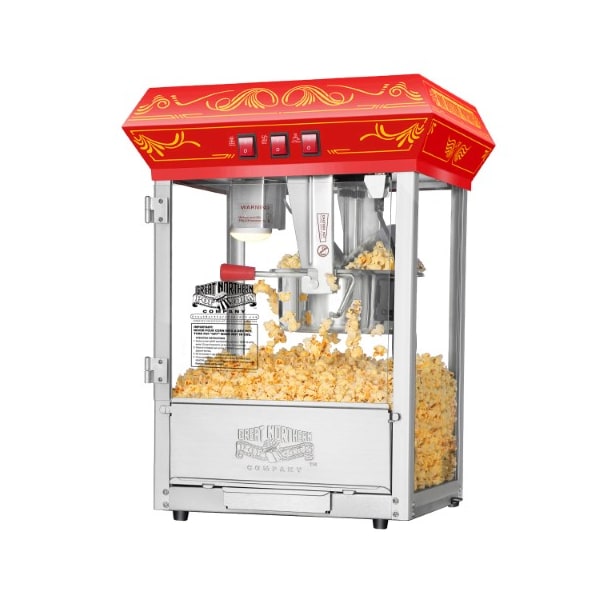 Great Northern Popcorn 5805 Great Northern Popcorn Red Good Time Popcorn Popper Machine, 8 Ounce - 415939IPH