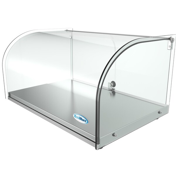 Koolmore 22"  Countertop Bakery Display Case with Front Curved Glass and Rear Door - DC-1C