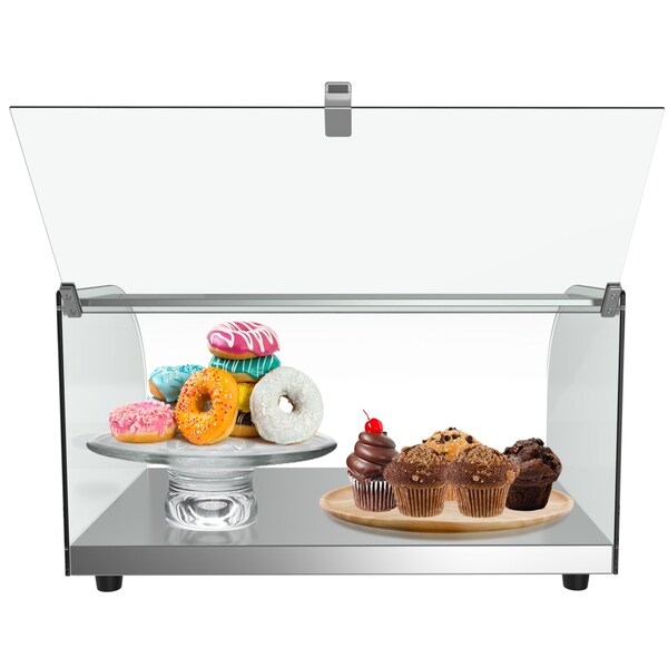 Koolmore 22"  Countertop Bakery Display Case with Front Curved Glass and Rear Door - DC-1C