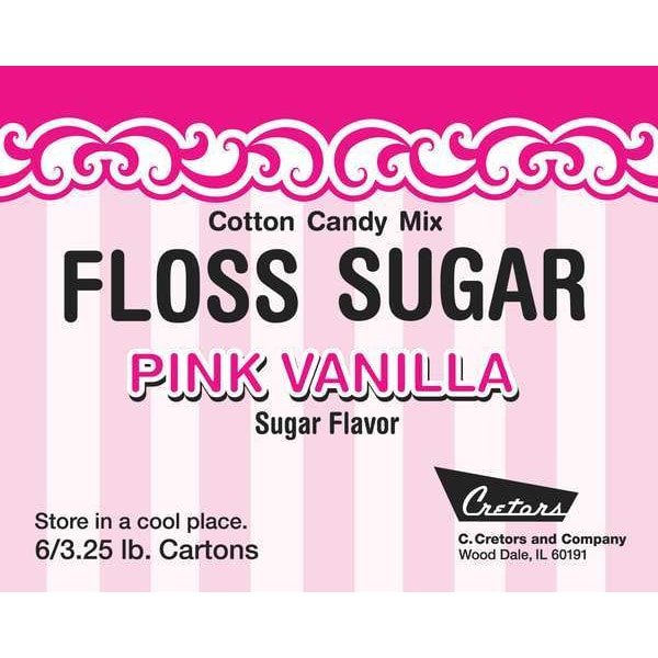 Cretors Cotton Candy Vanilla Mix, 3-1/4 lb., PK6 - 7409