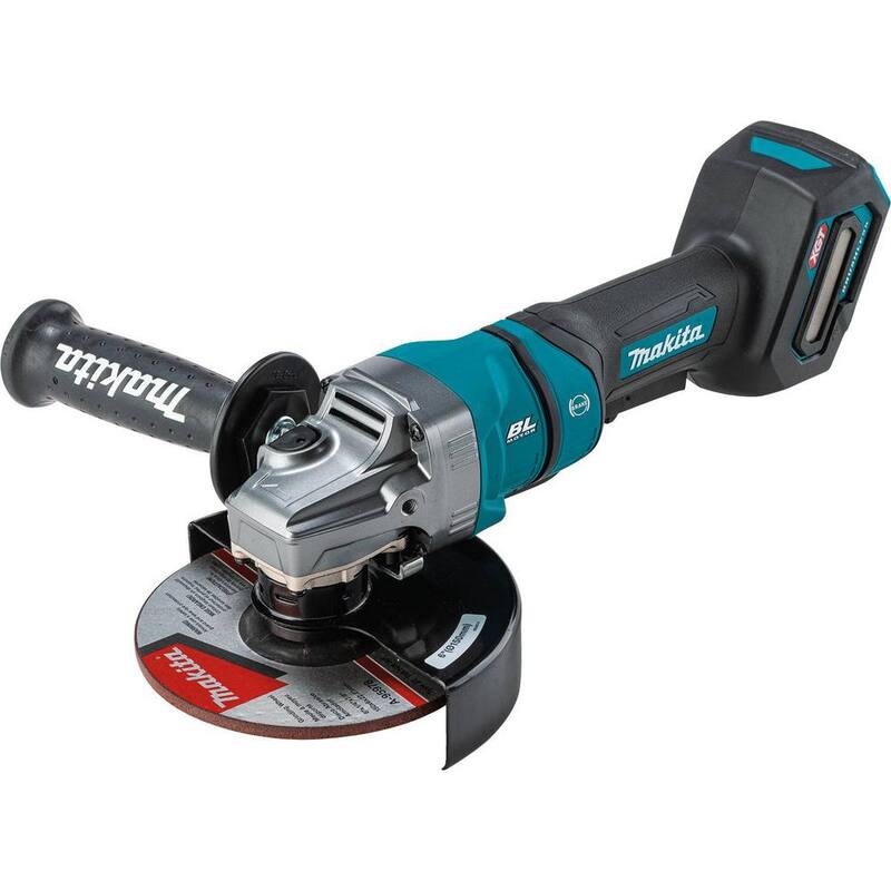 Amoladora angular inalámbrica Makita 40-Volt Maximum XGT sin escobillas de 4-1/2/6 pulgadas con interruptor de paleta, freno eléctrico, herramienta únicamente - GAG14Z