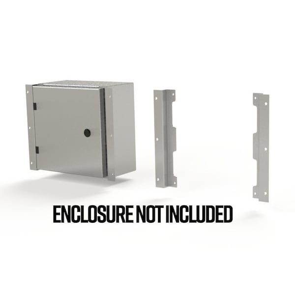 Saginaw Control & Engineering Flush Mount Frame, 11.85 in. H x 2.43 in. W x 1.08 in. L, 316 Stainless Steel - SCE-ELFM12HSS