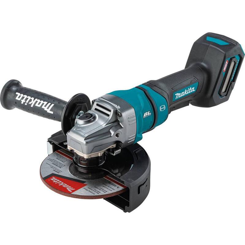 Amoladora angular inalámbrica Makita 40-Volt Maximum XGT sin escobillas de 4-1/2/6 pulgadas con interruptor de paleta, freno eléctrico, herramienta únicamente - GAG14Z