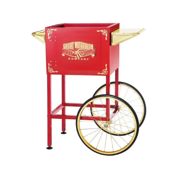 Great Northern Popcorn Great Northern Popcorn Machine Cart- Red Roosevelt Replacement Cart for 8 Ounce Poppers - 254315MPK