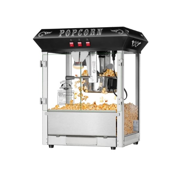 Superior Popcorn Co Superior Popcorn 8 Ounce Popcorn Machine- Electric Countertop Popcorn Maker (Black) - 597515HNQ