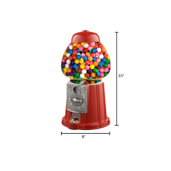 Great Northern Popcorn 6265 Great Northern 15" Old Fashioned Vintage Candy Gumball Machine Bank - Everyone Loves Gumballs! - 417915NIF