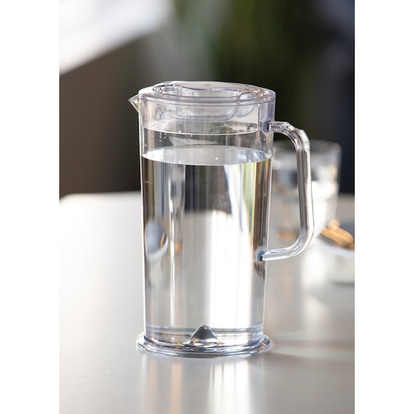 Ideal Settings Water Pitcher with Lid, BPA-Free, 64 ounces, Clear, Dishwasher safe - 30164000