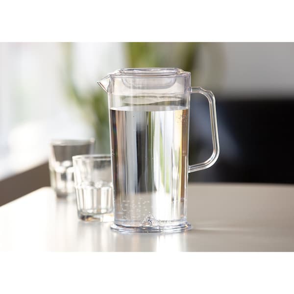 Ideal Settings Water Pitcher with Lid, BPA-Free, 64 ounces, Clear, Dishwasher safe - 30164000
