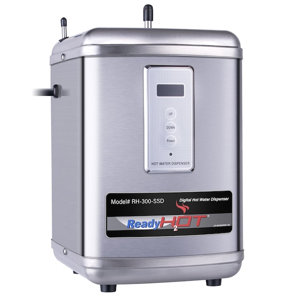 Ready Hot Instant Hot Water Dispenser System, 2.5 Quarts Digital Display Tank Only, Stainless Steel - 40-RH-300-SSD